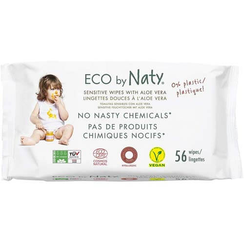 ECO By Naty Unscented Flushable Baby Wipes - The Best Baby Wipes