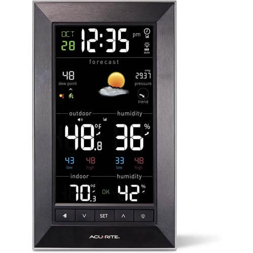 AcuRite Color Weather Station With 24-Hour Future Forecast (01121M)