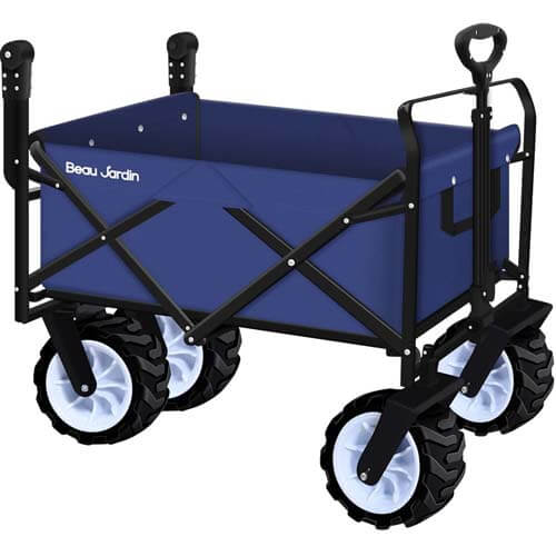 BEAU JARDIN Folding Push Wagon Cart