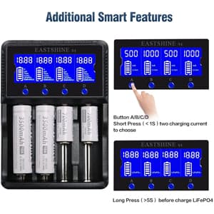 Universal Smart Battery Charger by EASTSHINE