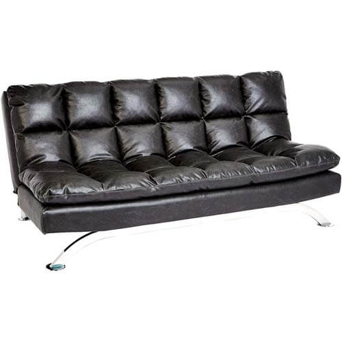 Sunrise Coast Geneva Faux-Leather Futon Couch